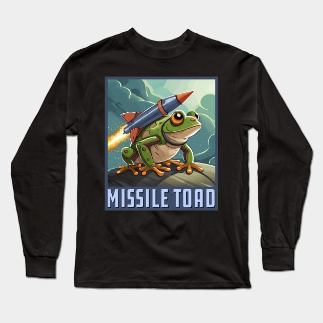 Missile Toad Square Long Sleeve T-Shirt by Wright Art